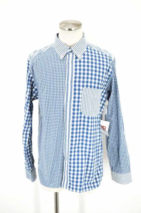 SUGAR CANE （シュガーケーン） INDIGO CRAZY L/S BUTTON DOWN クレイジーパターン ボタンダウンシャツ メンズ トップス