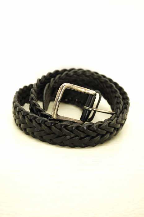 WHITE HOUSE COX（ホワイトハウスコックス） P1127  Cow Hide 32mm Plaited Belt  レザーメッシュベルト メンズ ファッション雑貨