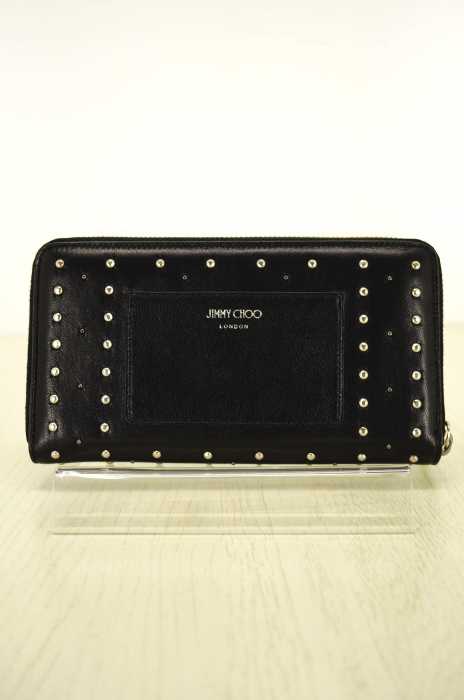 JIMMY CHOO(ジミーチュウ) MILLY ミリー サークルスタッズラウンドジップ長財布 メンズ 財布・ケース
