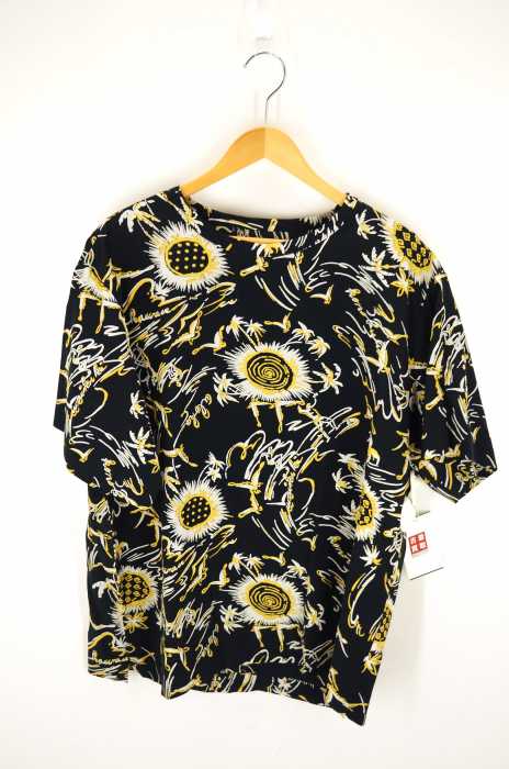 TA CA Si (タキャシ) アロハプリント ビッグTシャツ 総柄Tシャツ メンズ トップス