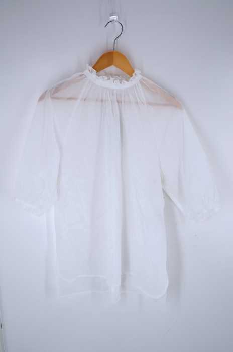 BLACK by moussy（ブラックバイマウジー） 19SS stand frill sh スタンドフリルシャツ レディース トップス