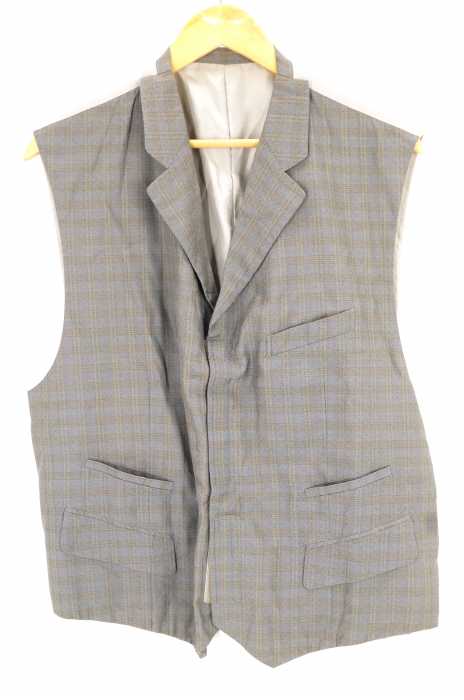 COMME des GARCONS HOMME PLUS （コムデギャルソンオムプリュス） マジックテープ　チェックベスト メンズ トップス