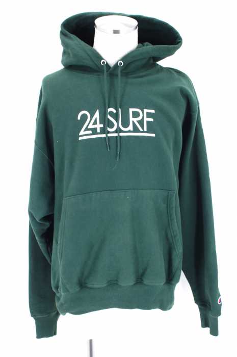Champion×24SURF（） プリントフードパーカー メンズ トップス