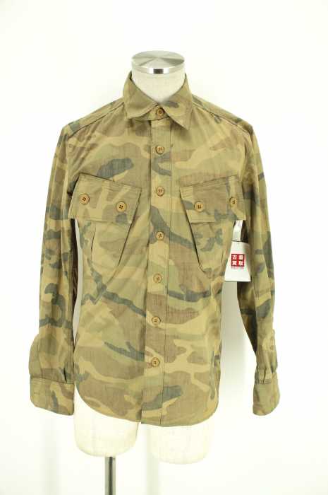markaware （マーカウェア） カモ柄ミリタリーシャツ メンズ トップス