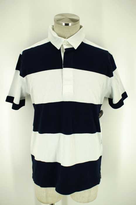 UNITED ARROWS green label relaxing （ユナイテッドアローズグリーンレーベルリラクシング） ボーダーラガー半袖ポロシャツ メンズ トップス