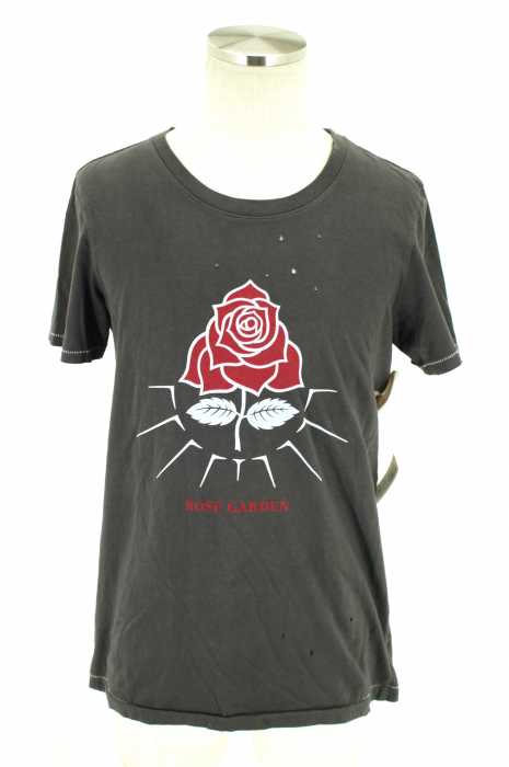 FACTOTUM （ファクトタム） rose garden　クラッシュ加工Tシャツ メンズ トップス