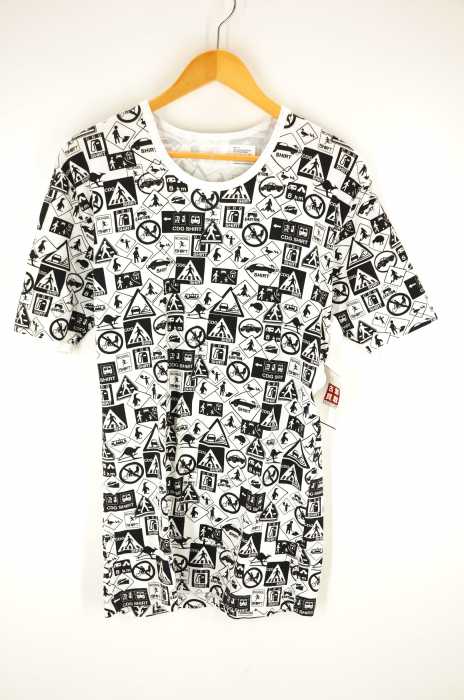 COMME des GARCONS SHIRT（コムデギャルソンシャツ） 標識柄半袖Tシャツ メンズ トップス