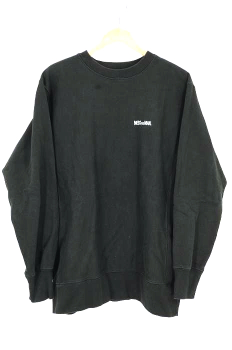 MESS THE MAN.（メスザマン） MINI LOGO CN SWEAT メンズ トップス
