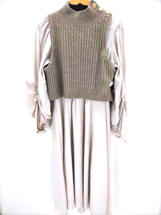 CELFORD（セルフォード） ニットベストレイヤードワンピース  