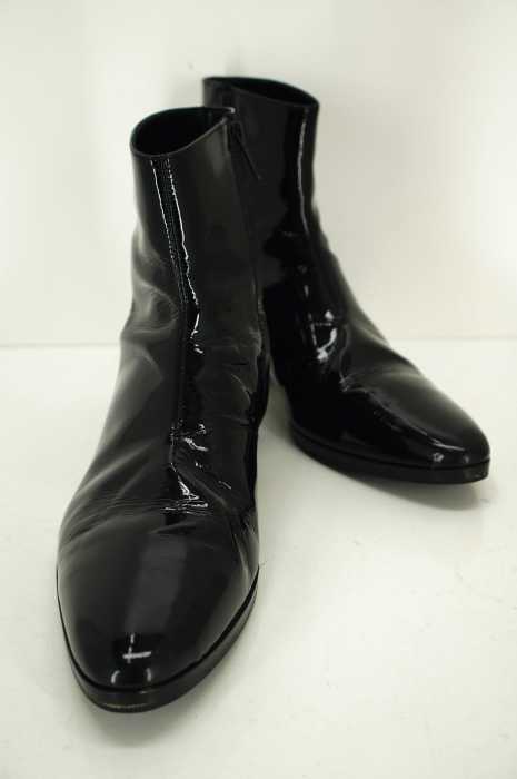 LAD MUSICIAN (ラッドミュージシャン) SIDE ZIP HEEL BOOTS ENAMEL ブーツ メンズ シューズ