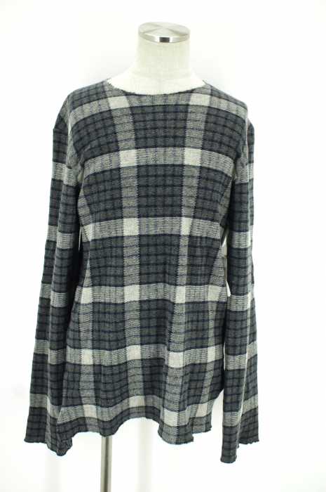 SUNSEA （サンシー） 15AW CHECKLONG PULLOVER チェックロングプルオーバー メンズ トップス