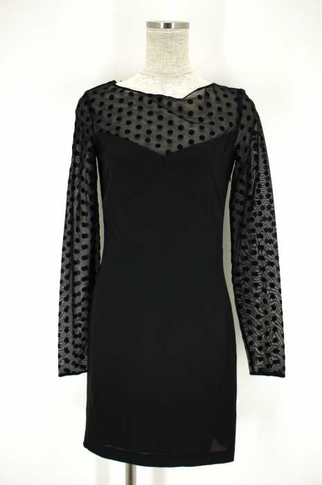 ARMANI JEANS (アルマーニジーンズ) シースルー切替ワンピース レディース ワンピース