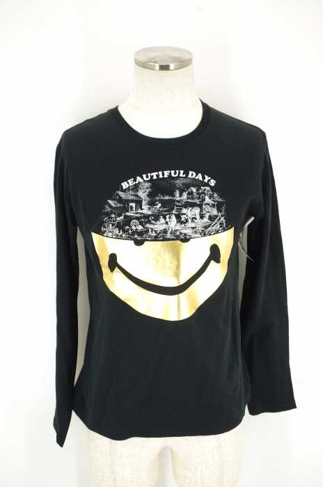 Nuggets (ナゲッツ) PEACE L/S スマイルプリントロングスリーブTシャツ メンズ トップス