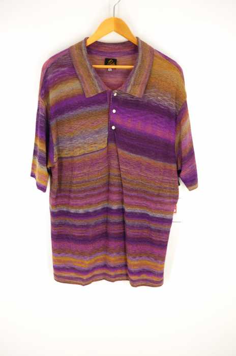 Needles （ニードルス） CH255 POLO SWEATER SPLASHED PATTERN メンズ