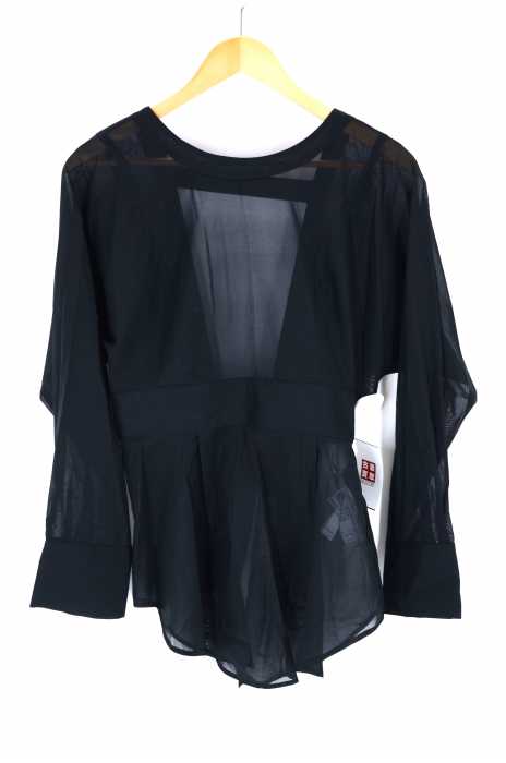 BLACK by moussy(ブラックバイマウジー) 19SS back open sh バックオープンシャツ レディース トップス