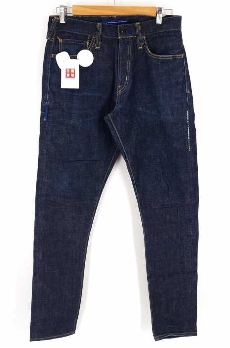 DENIM BY VANQUISH & FRAGMENT(デニムバイヴァンキッシュフラグメント) ノンウォッシュ サイドジップ メンズ パンツ