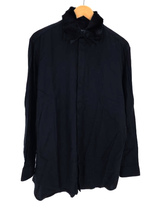 GIVENCHY（ジバンシィ） カンガルーファー襟付替 比翼シャツ メンズ トップス
