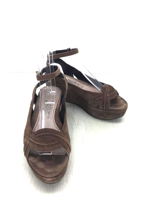 Salvatore Ferragamo（サルヴァトーレフェラガモ） スウェードウェッジソールサンダル レディース シューズ