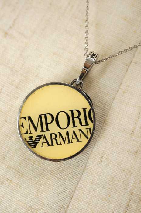 EMPORIO ARMANI （エンポリオアルマーニ） ディスクモチーフネックレス メンズ アクセサリー