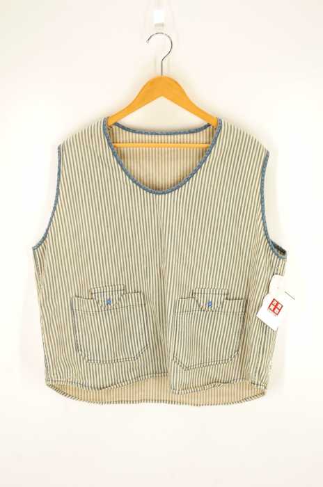 PORTER CLASSIC(ポータークラシック) サマーヒッコリーベスト メンズ トップス