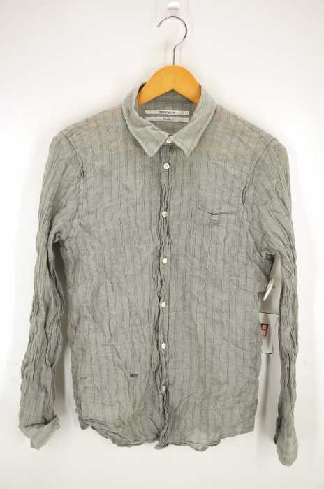 ROBERT GELLER(ロバートゲラー) シワ加工ストライプシャツ メンズ トップス