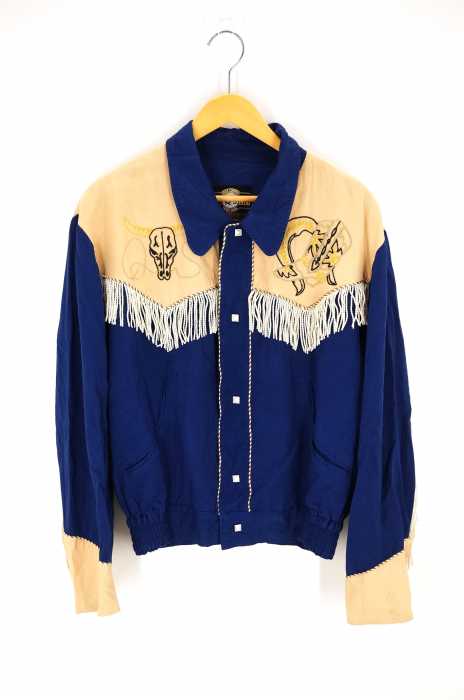 フリンジジャケット Albuquerque美品 CUE'SS（キューズ） フリンジ ウエスタンジャケット メンズ