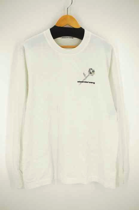Alexander Wang（アレキサンダーワン） LONG SLEEVE T-SHIRT WITH MONEY ROSE PRINT メンズ トップス