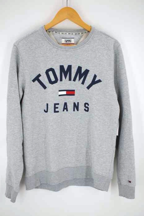 tommy jeans(トミージーンズ) ロゴプリントクルーネックスウェット メンズ トップス