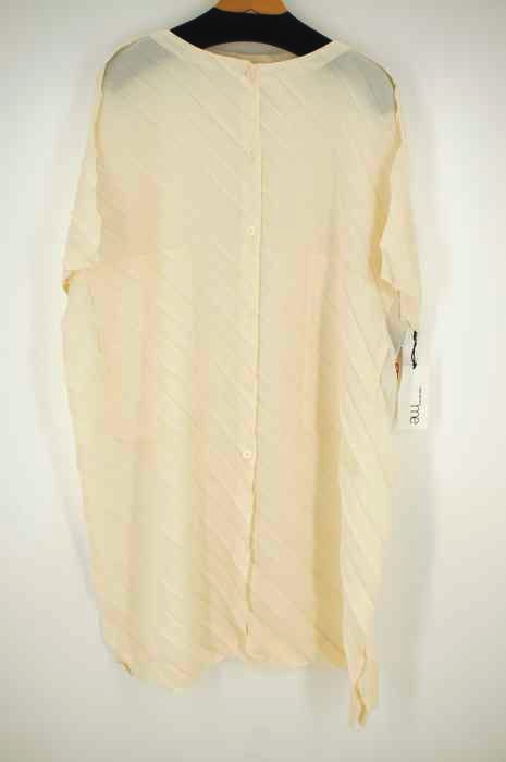 ISSEY MIYAKE me(イッセイミヤケミー) WOOL MIX PLEATS SHIRT レディース ワンピース