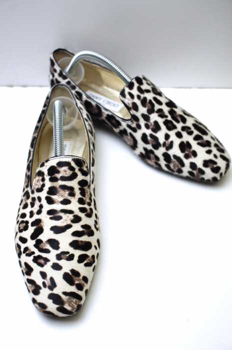 JIMMY CHOO （ジミーチュウ） レオパード柄ハラコシューズ レディース シューズ
