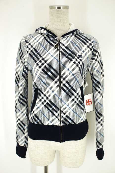 BURBERRY BLUE LABEL (バーバリーブルーレーベル) チェック柄パーカー レディース トップス