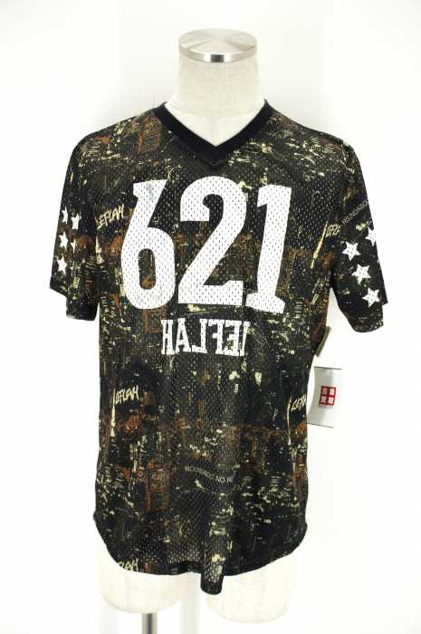 Leflah (レフラー) プリントメッシュTシャツ メンズ トップス