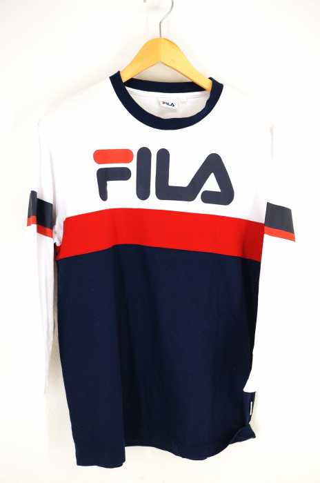 FILA （フィラ） トリコカラークルーネックカットソー メンズ トップス
