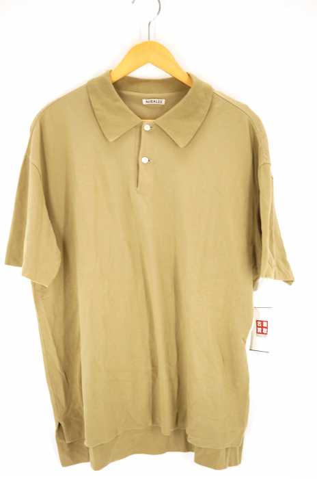 AURALEE （オーラリー） HIGH GAUGE PIQUE DOUBLE CLOTH POLO メンズ トップス