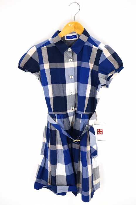 BLUE LABEL CRESTBRIDGE （ブルーレーベルクレストブリッジ） チェック ベルト ワンピース レディース ワンピース