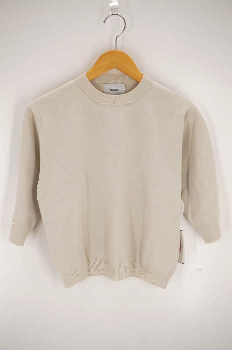 CLANE （クラネ） HALF SLEEVE BASIC COMPACT KNIT レディース  