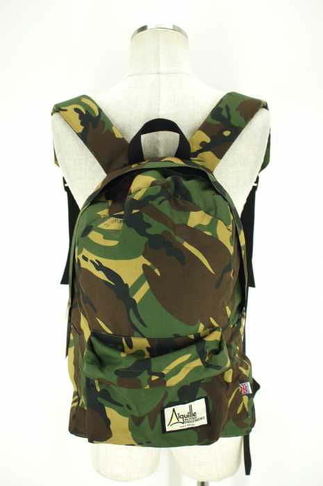 Aiguille (アイグリー) カモ柄バックパック メンズ バッグ