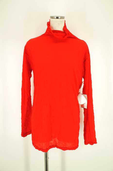ISSEY MIYAKE （イッセイミヤケ） シワ加工タートルネックカットソー レディース トップス
