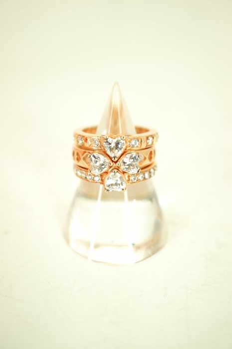 Folli Follie （フォリフォリ） 3セットハートリング レディース アクセサリー