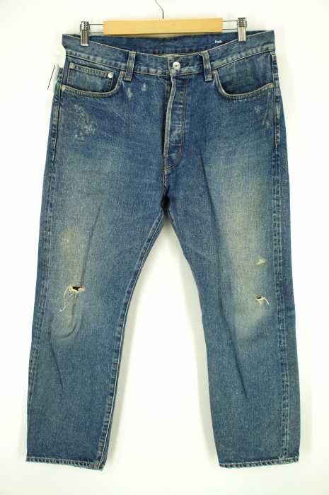 LIDEAL （） シンチバック　USED加工デニムパンツ メンズ パンツ