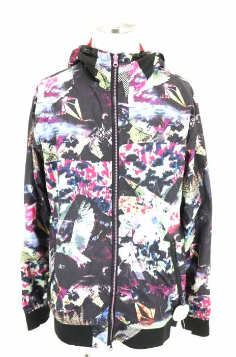 VOLCOM （ヴォルコム） 総柄ジップアップパーカー メンズ トップス