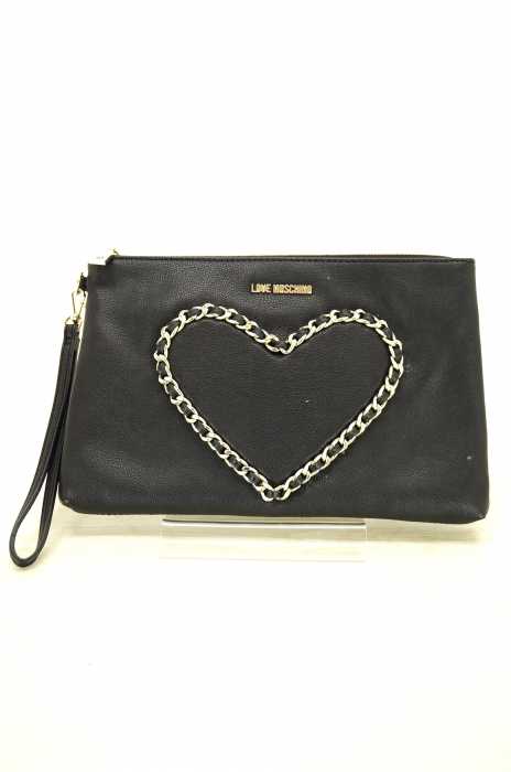 LOVE MOSCHINO（ラブモスキーノ） レザー ハート チェーン レディース バッグ