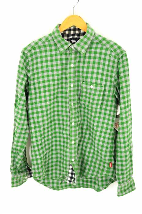 STUSSY （ステューシー） ギンガムチェックフランネルシャツ メンズ トップス