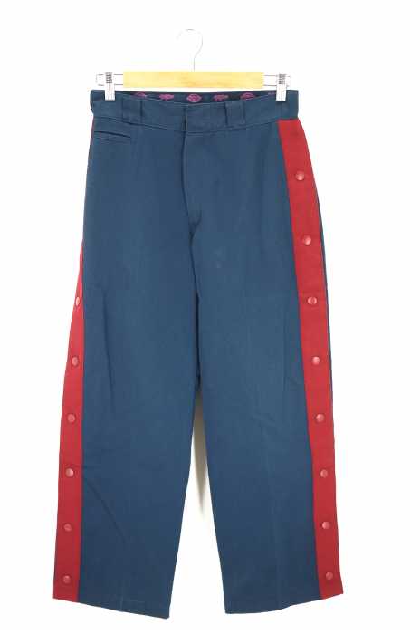MYne × Dickies（マインディッキーズ） side line snap wide pants メンズ パンツ