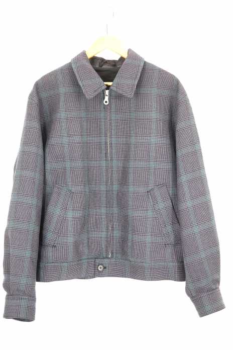 tone （トーン） ZIP UP BLOUSON GLEN CHECK ジップアップブルゾン