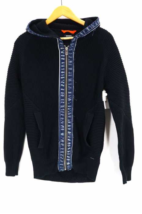 DIESEL (ディーゼル) コットンニットジップパーカー フーディ メンズ トップス