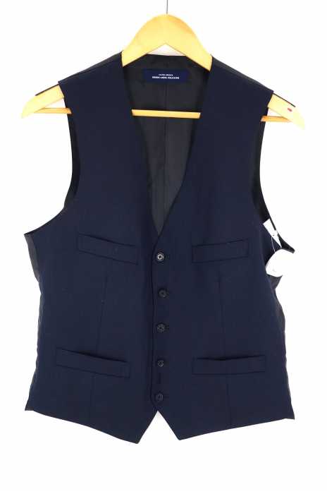 UNITED ARROWS green label relaxing (ユナイテッドアローズグリーンレーベルリラクシング) REDA サージ無地 5B ベスト メンズ トップス
