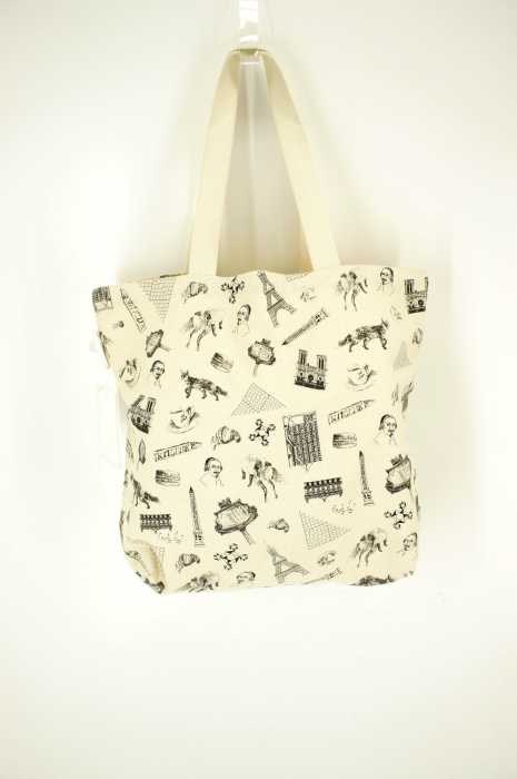 MAISON KITSUNE （メゾンキツネ） TOTE ALL OVER MAP　トートバッグ レディース バッグ