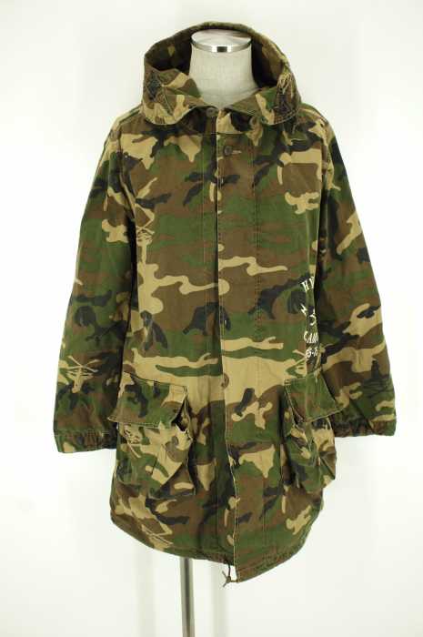 HYSTERIC GLAMOUR （ヒステリックグラマー） カモ柄モッズコート メンズ アウター