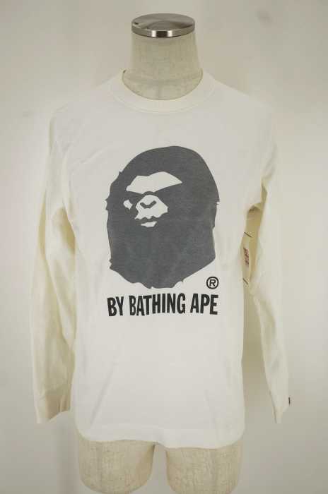 A BATHING APE （アベイシングエイプ） サルロゴプリントL/STシャツ メンズ トップス